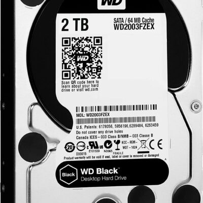 WD Black 2TB Performance Desktop Hard Disk Drive – 7200 RPM