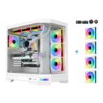 Sama 3021-White Dual USB3.0 and Type C Tempered Glass ATX Full Tower