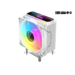 SAMA KA400I CPU Air Cooler 4 Heat Copper Pipe 120mm Cooling Fan Addressable RGB Aluminum