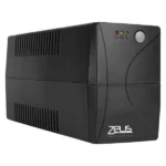 Zeus UPS 850VA - Line interactive, simulated sine wave, built-in AVR, microprocessor design, modem/LAN protection, 7500mAh battery capacity, LED indicator, 8-hour recharge time, compact design.