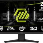 MSI MAG 244F, 24" Gaming Monitor, 1920 x1080 (FHD), Rapid IPS, 200Hz, 0.5ms, FreeSync Premium, HDR Ready, AI Vision, HDMI, Displayport, Tilt, Black