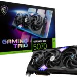 MSI RTX 5070 12G Gaming Trio OC Graphics Card (12GB GDDR7, 192-bit, Extreme Performance: 2625 MHz, DisplayPort x3 2.1a, HDMI 2.1b, NVIDIA Blackwell Architecture)