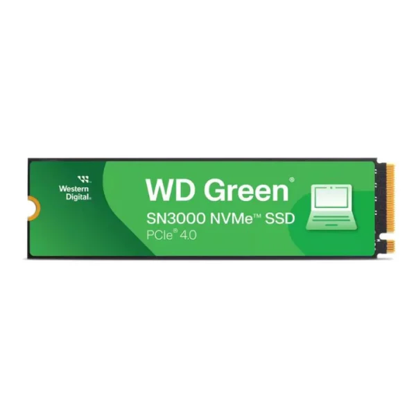 Western Digital 1TB WD Green SN3000 NVMe Internal SSD - Solid State Drive - Gen4 PCIe, M.2 2280, Up to 5,000 MB/s - WDS100T4G0E