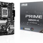 ASUS Prime B850M-K Gaming Motherboard Socket AMD AM5 (Ryzen 9000, DDR5 Memory, 2X M.2, PCIe 5.0, BIOS Flashback, Aura Sync)