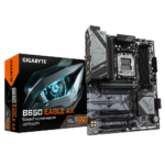 GIGABYTE B650 EAGLE AX Motherboard – AM5, DDR5, PCIe 5.0, Wi-Fi 6E, 12+2+2 VRM, 3× M.2, USB 3.2 Gen2, Smart Fan 6, Q-Flash Plus, ATX